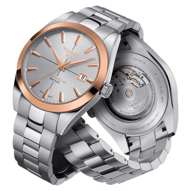 Tissot Gentleman Powermatic 80 Silicium Solid 18K Gold bezel