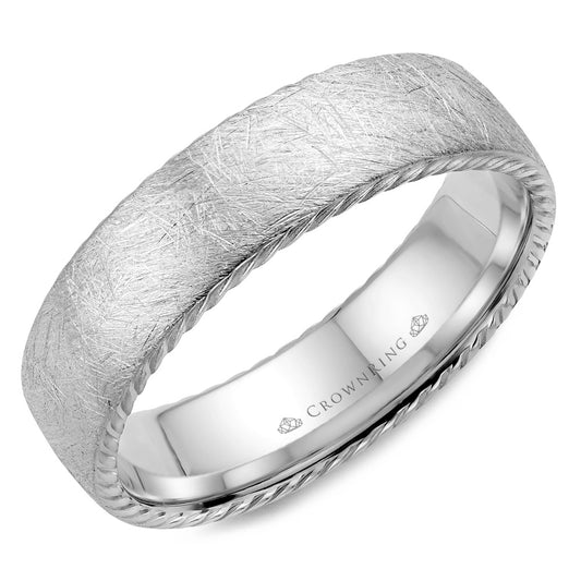 Crown Ring Wedding Band WB-006R6W