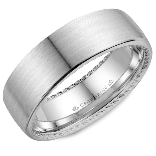 Crown Ring Wedding Band WB-012R7W