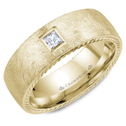 Crown Ring Wedding Band WB-013RD8Y