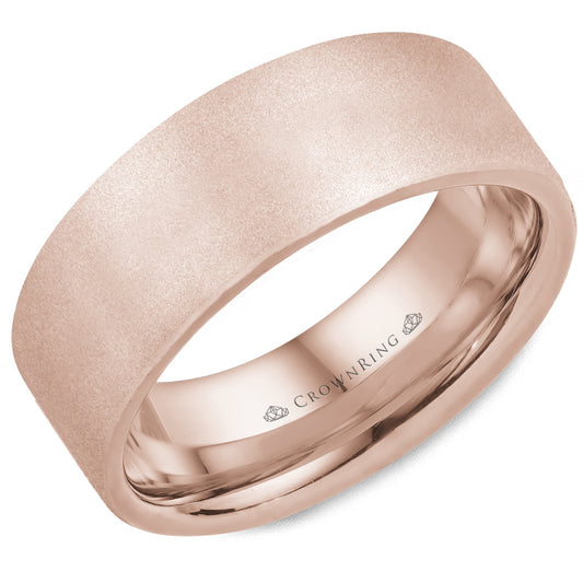 Crown Ring Wedding Band WB-025C8R