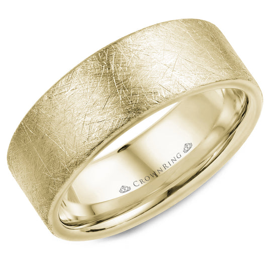 Crown Ring Wedding Band WB-025C8Y