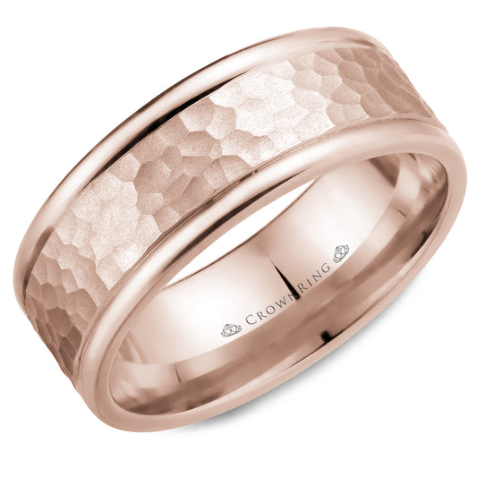 Crown Ring Wedding Band WB-028C8R