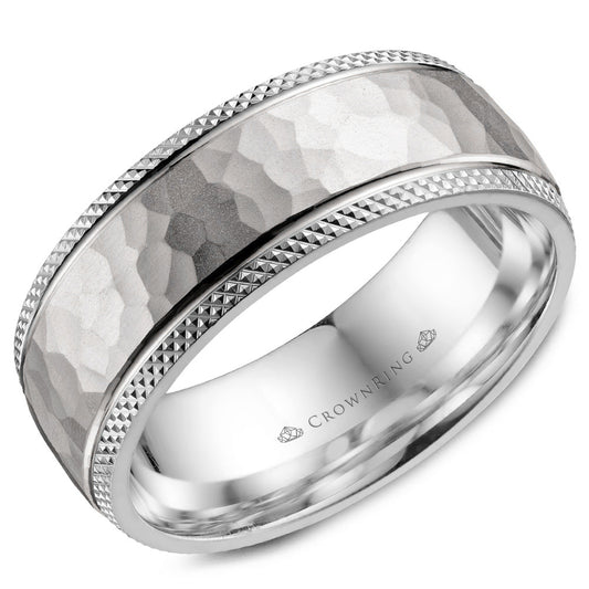 Crown Ring Wedding Band WB-035C8W