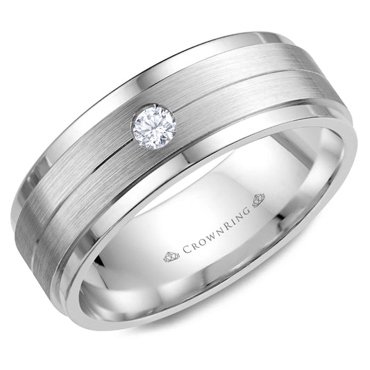 Crown Ring Wedding Band WB-7108SP