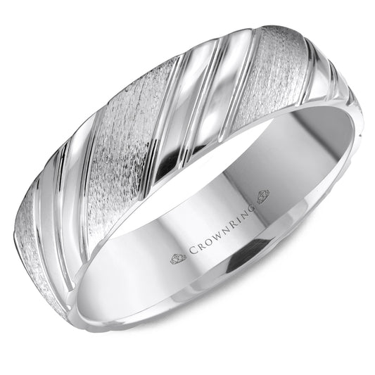 Crown Ring Wedding Band WB-8051