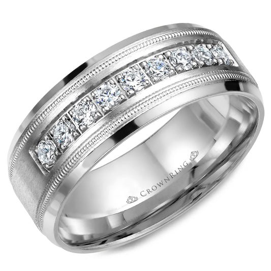 Crown Ring Wedding Band WB-9083