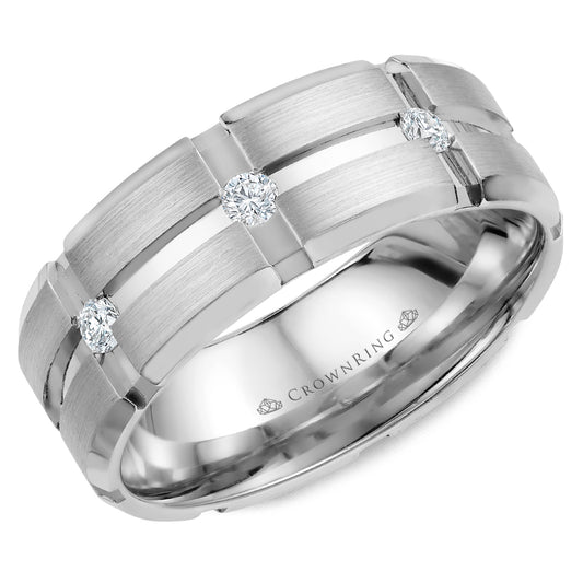 Crown Ring Wedding Band WB-9114