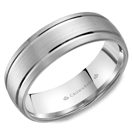 Crown Ring Wedding Band WB-9142