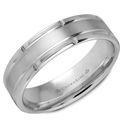 Crown Ring Wedding Band WB-9512