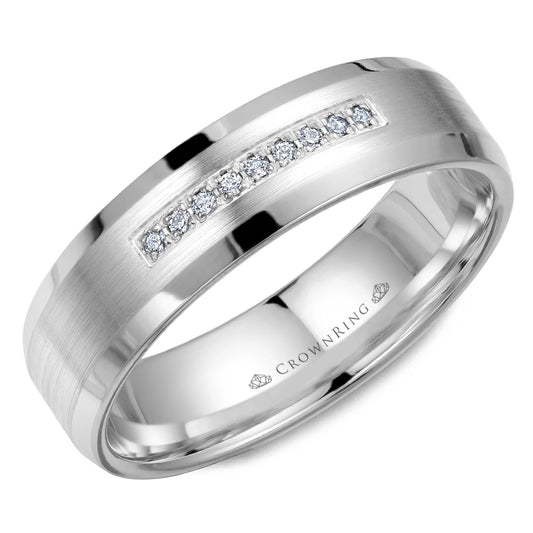 Crown Ring Wedding Band WB-9612