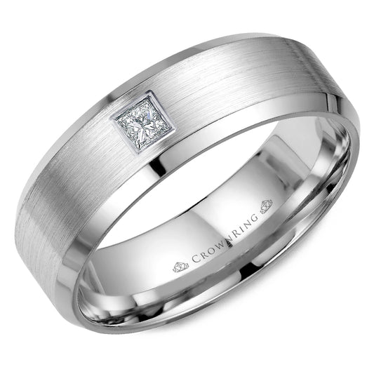 Crown Ring Wedding Band WB-9826