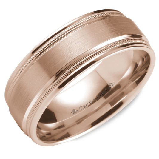 Crown Ring Wedding Band WB-9844