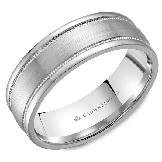 Crown Ring Wedding Band WB-9906