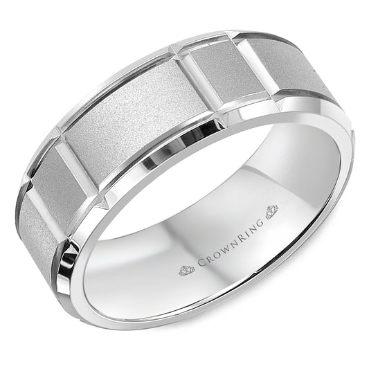 Crown Ring Wedding Band WB-9910
