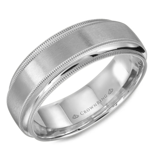 Crown Ring Wedding Band WB-9977W