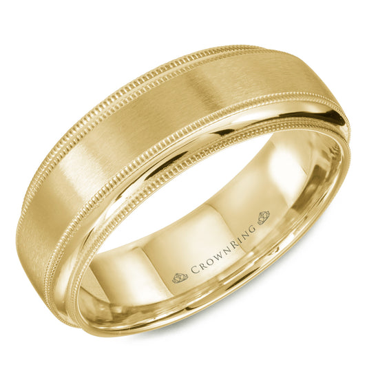 Crown Ring Wedding Band WB-9977Y