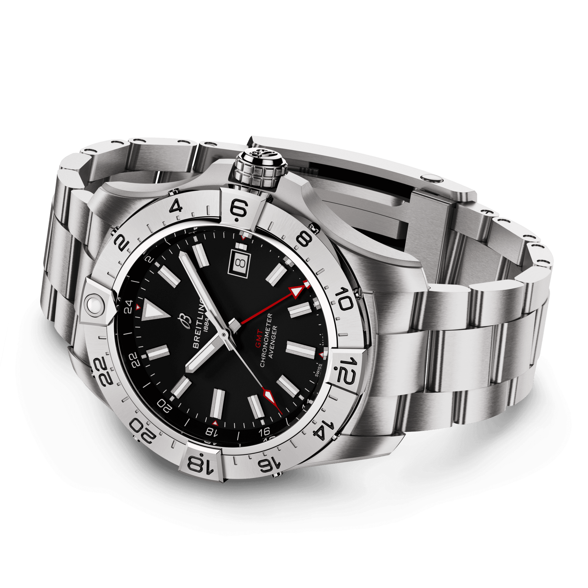 breitling avenger automatic gmt 44 watch a32320101b1a1