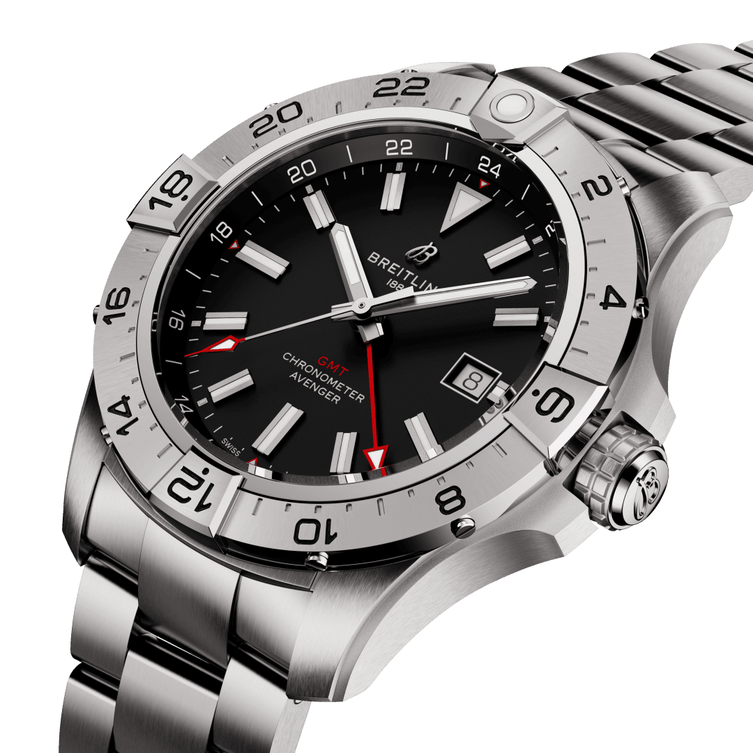 breitling avenger automatic gmt 44 watch a32320101b1a1