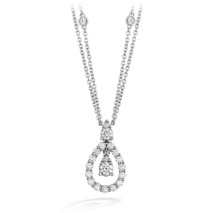 0 8 ctw aerial diamond drop necklace in 18k white gold