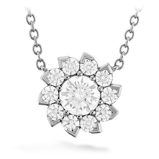 0 9 ctw aerial sol halo necklace in 18k white gold