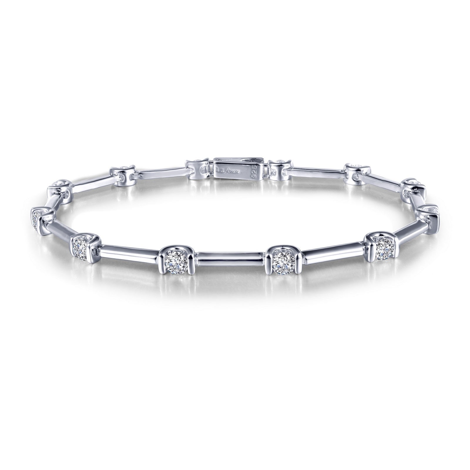 2 04 ctw semi bezel link bracelet