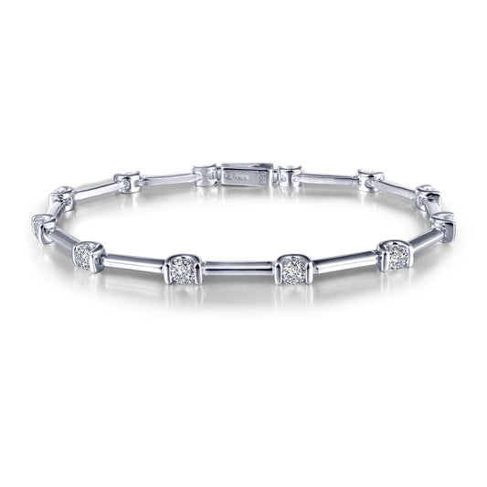 2 04 ctw semi bezel link bracelet