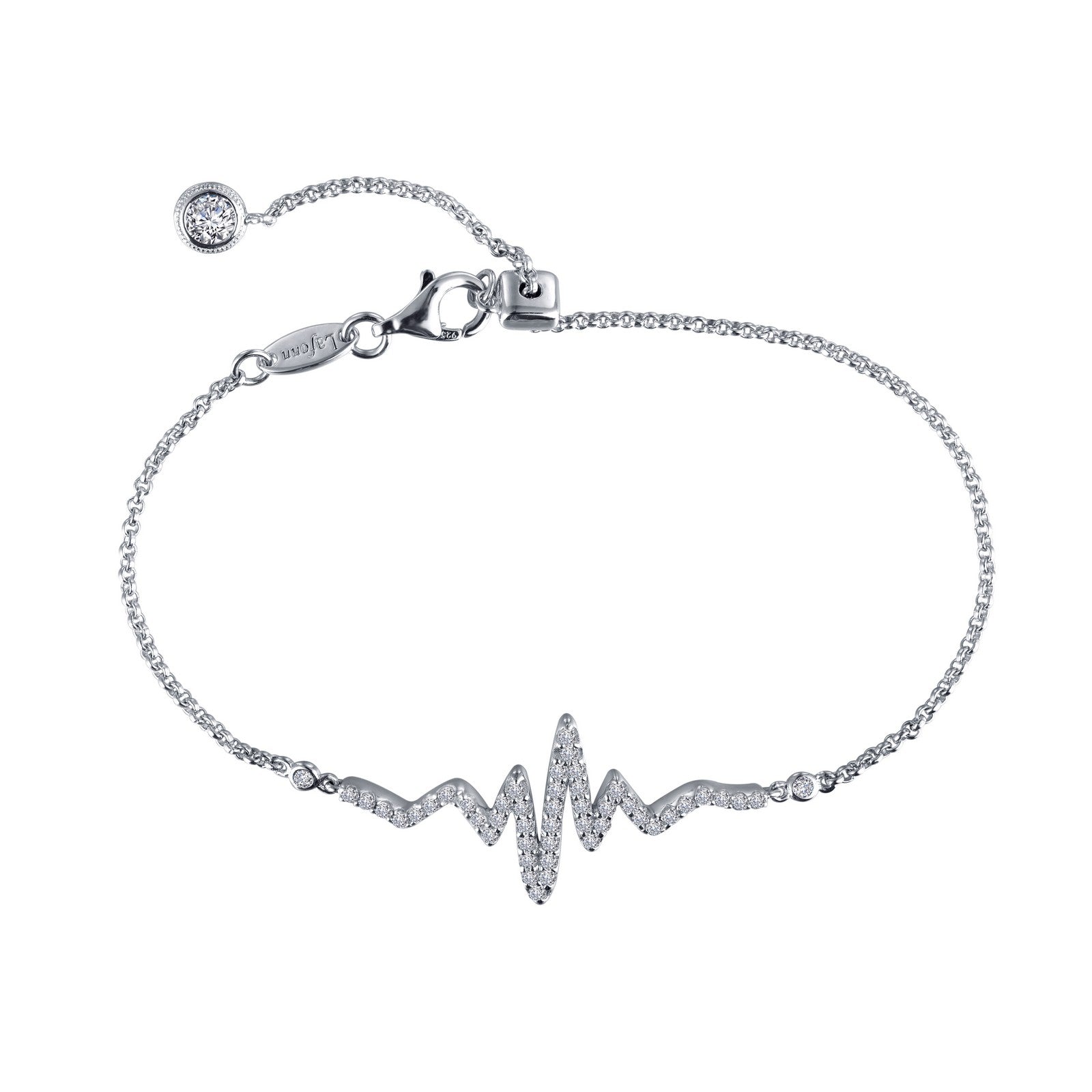 0 91 ctw adjustable heartbeat bracelet