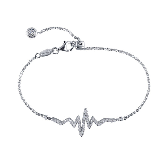 0 91 ctw adjustable heartbeat bracelet