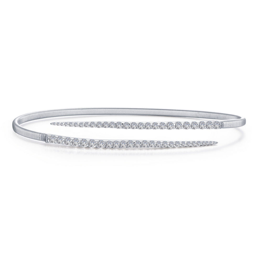0 98 ctw pave bypass cuff bangle bracelet