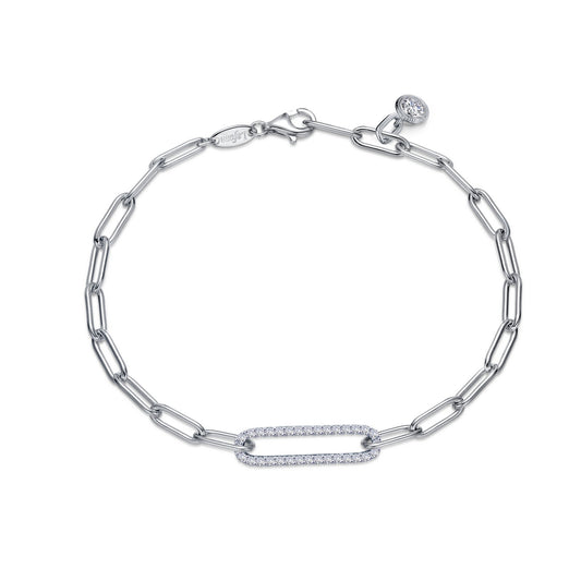 0 57 ctw paperclip bracelet