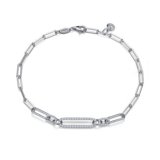 0 85 ctw paperclip bracelet