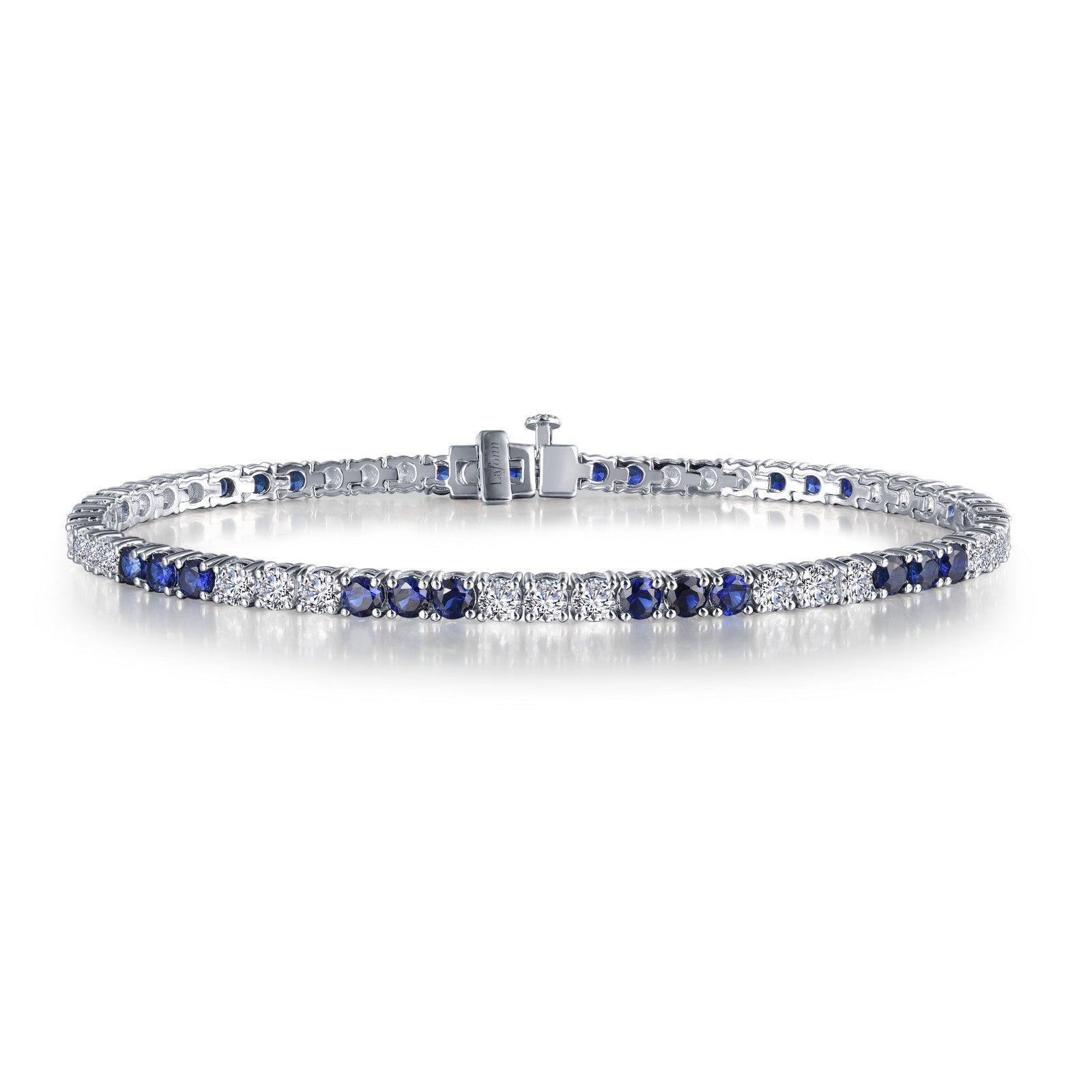 6 27 ctw alternating tennis bracelet