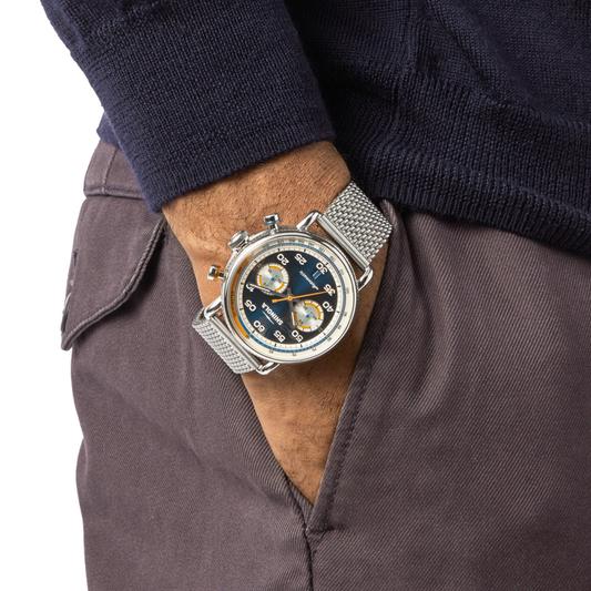 Shinola Canfield Speedway Open Road Automatic Chronograph Watch S0120308430-1-MdntBlu-44-USA