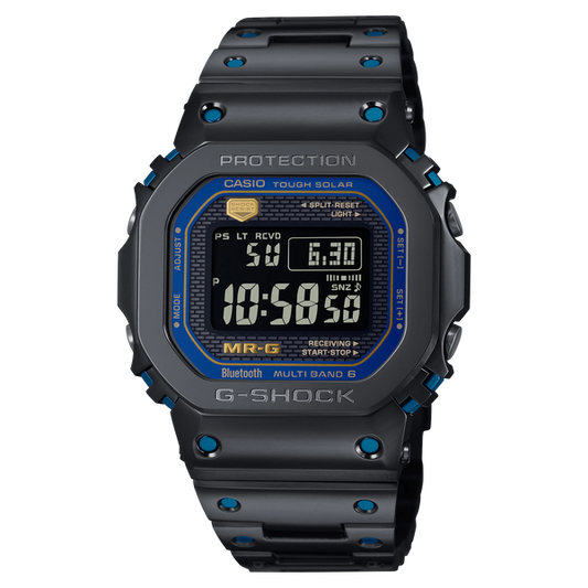 g-shock mrgb5000ba 1 super titanium square cobalt chrome bluetooth solar