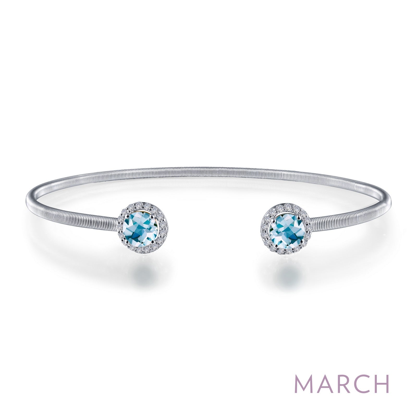 march birthstone bracelet