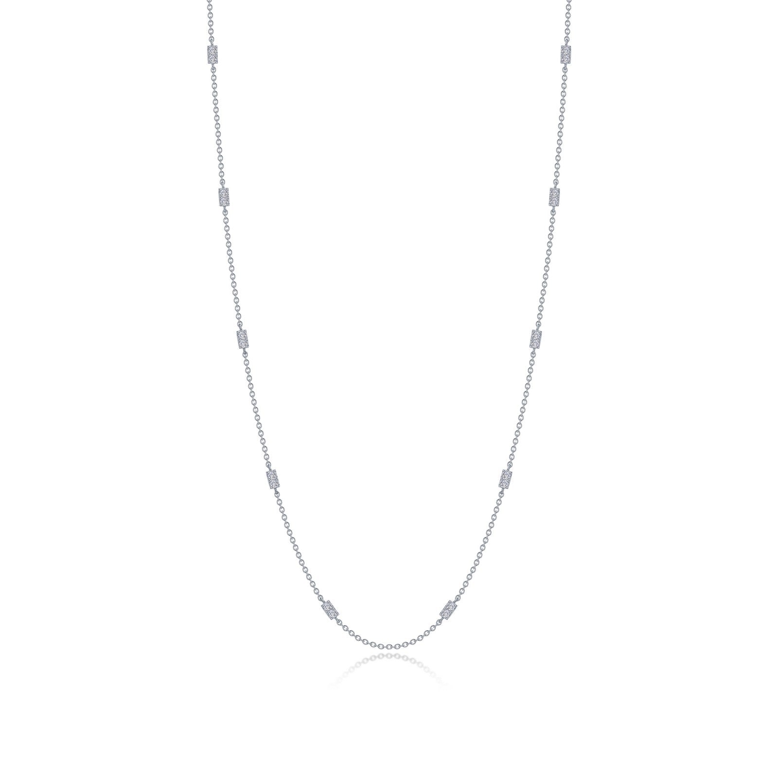 0 6 ctw adjustable station necklace