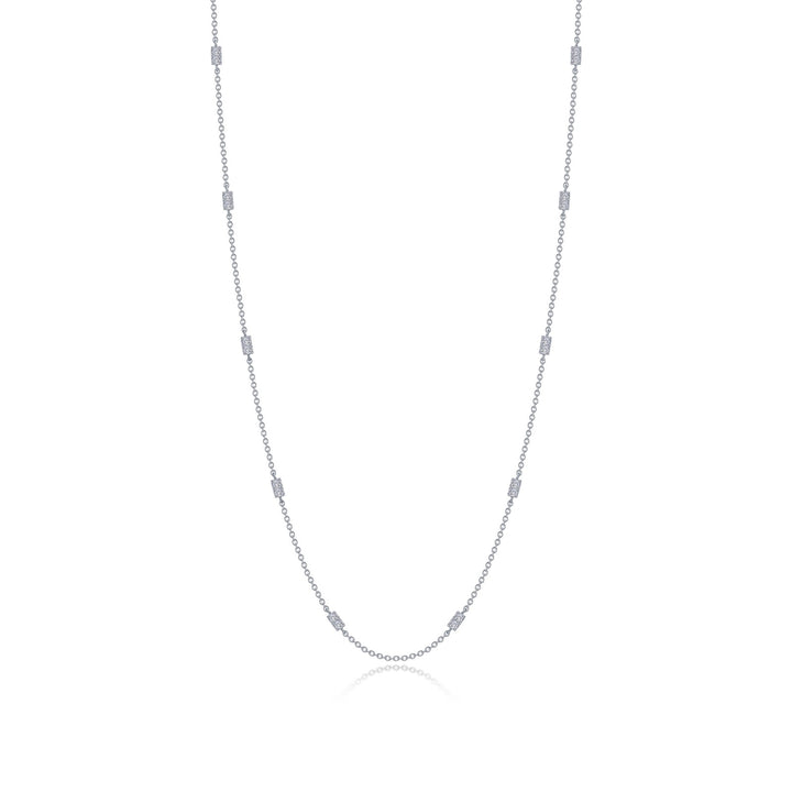 0 6 ctw adjustable station necklace
