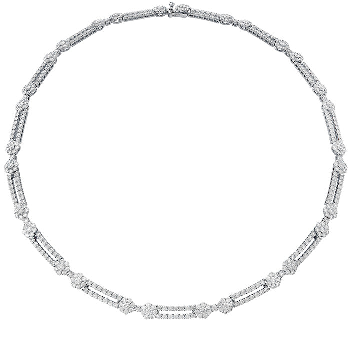 11.8 ctw. Beloved Double Link Necklace in 18K White Gold