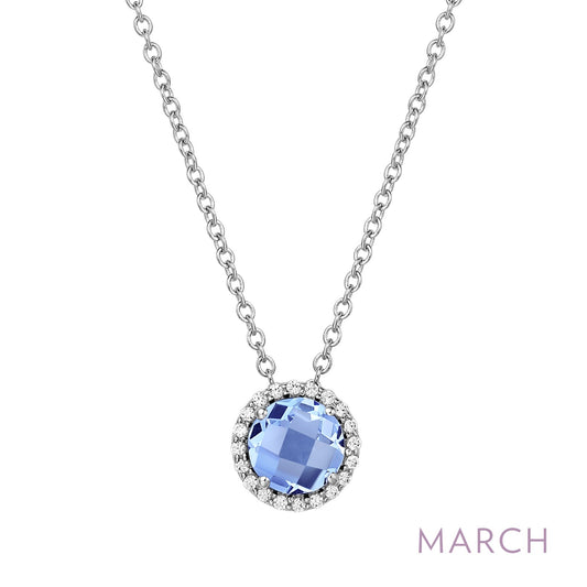 march birthstone necklace