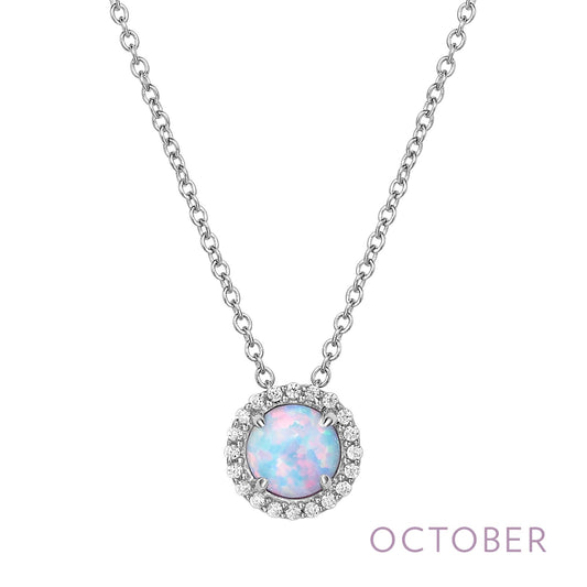 october birthstone necklace