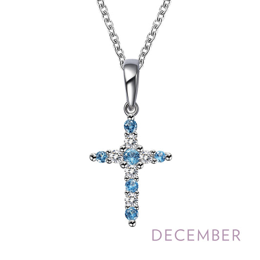 december birthstone necklace