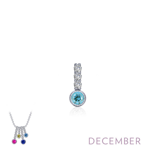 december birthstone love pendant 3