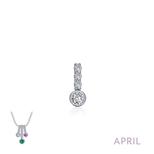 april birthstone love pendant 3