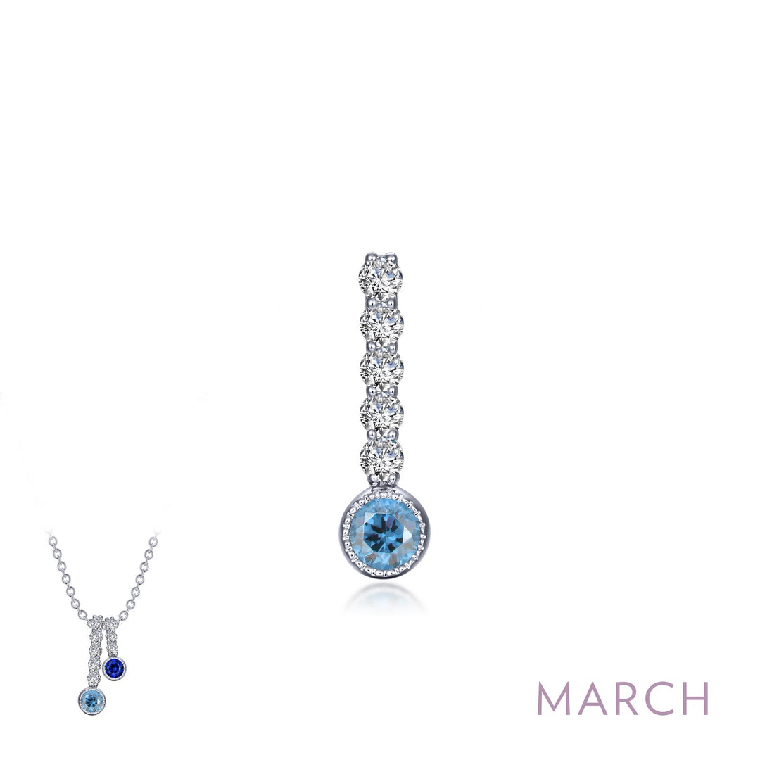 march birthstone love pendant 2