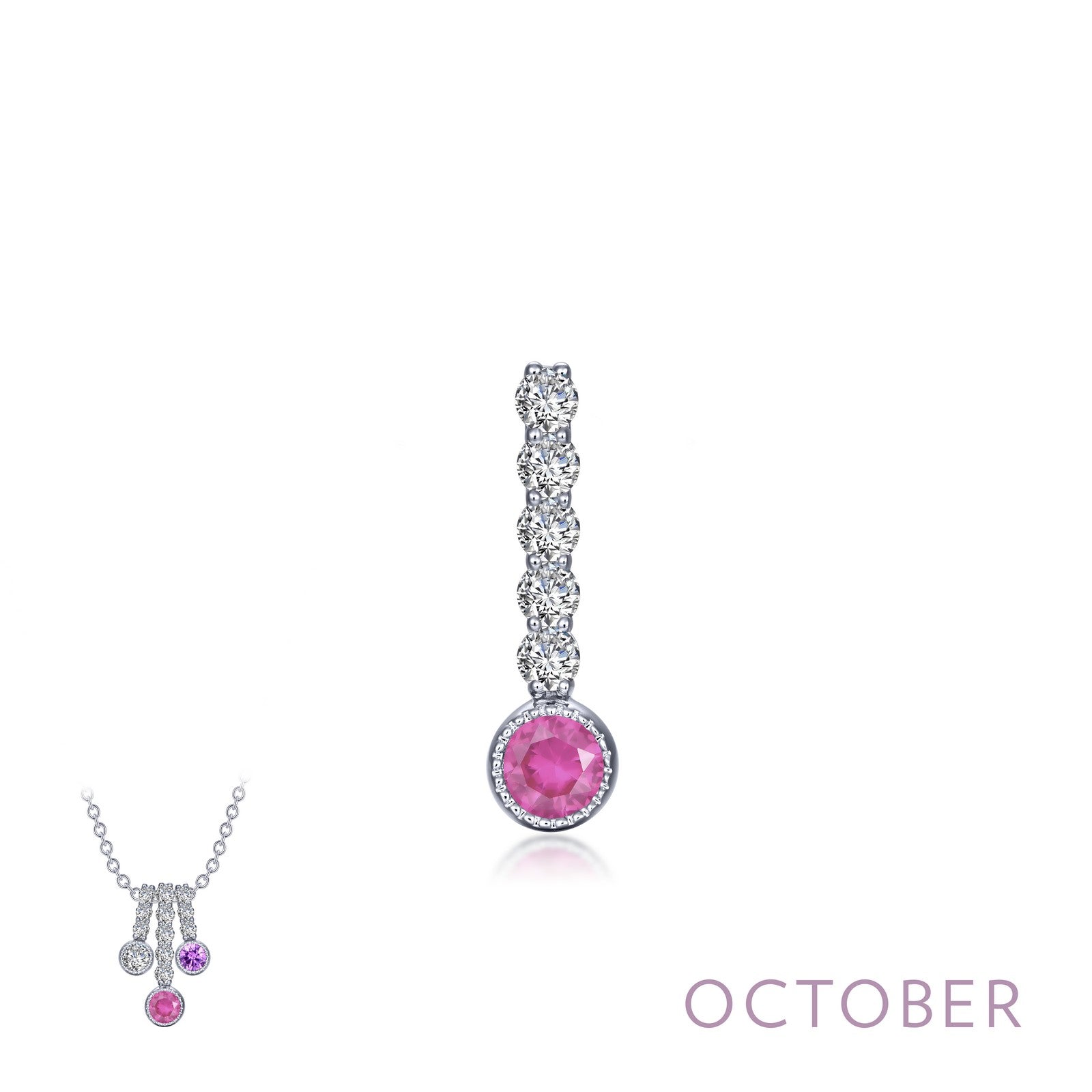 october birthstone love pendant 2