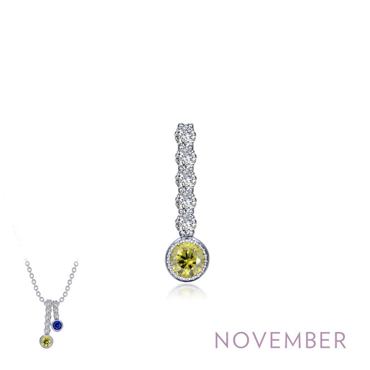 november birthstone love pendant 2