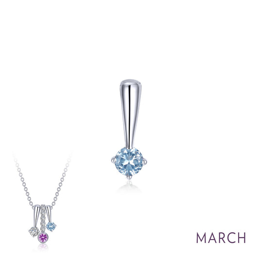march birthstone love pendant 1