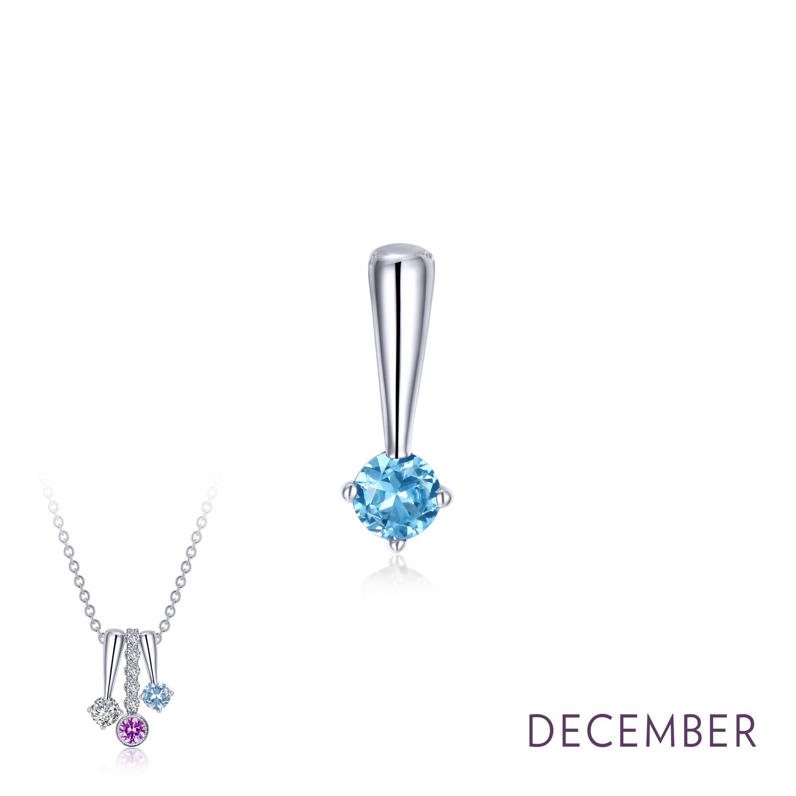 december birthstone love pendant 1