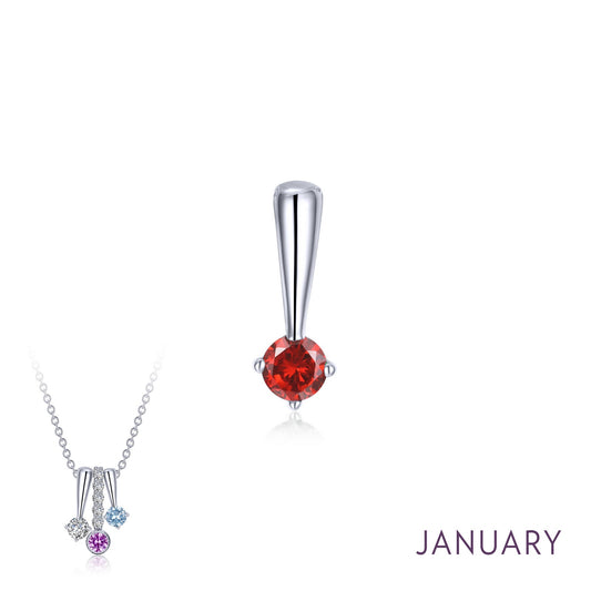 january birthstone love pendant 1
